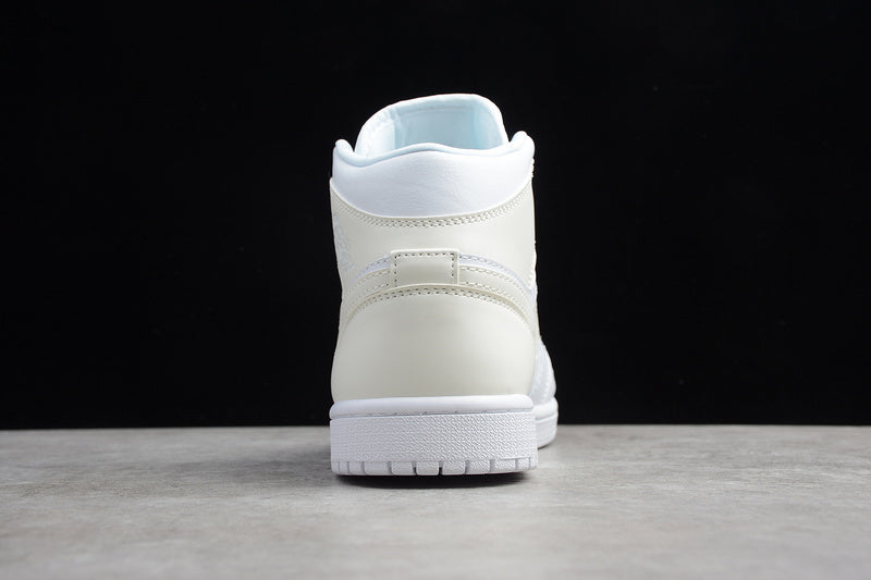 Air Jordan 1 Mid "Triple White"