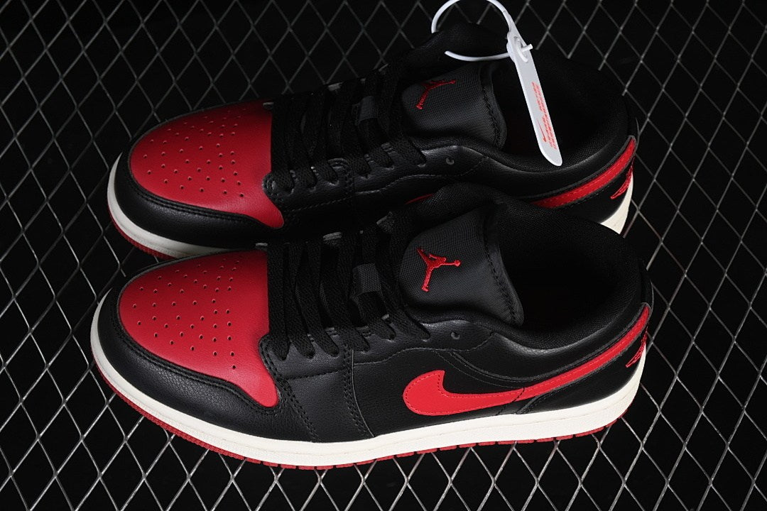 Air Jordan 1 Low Black Gym Red 3