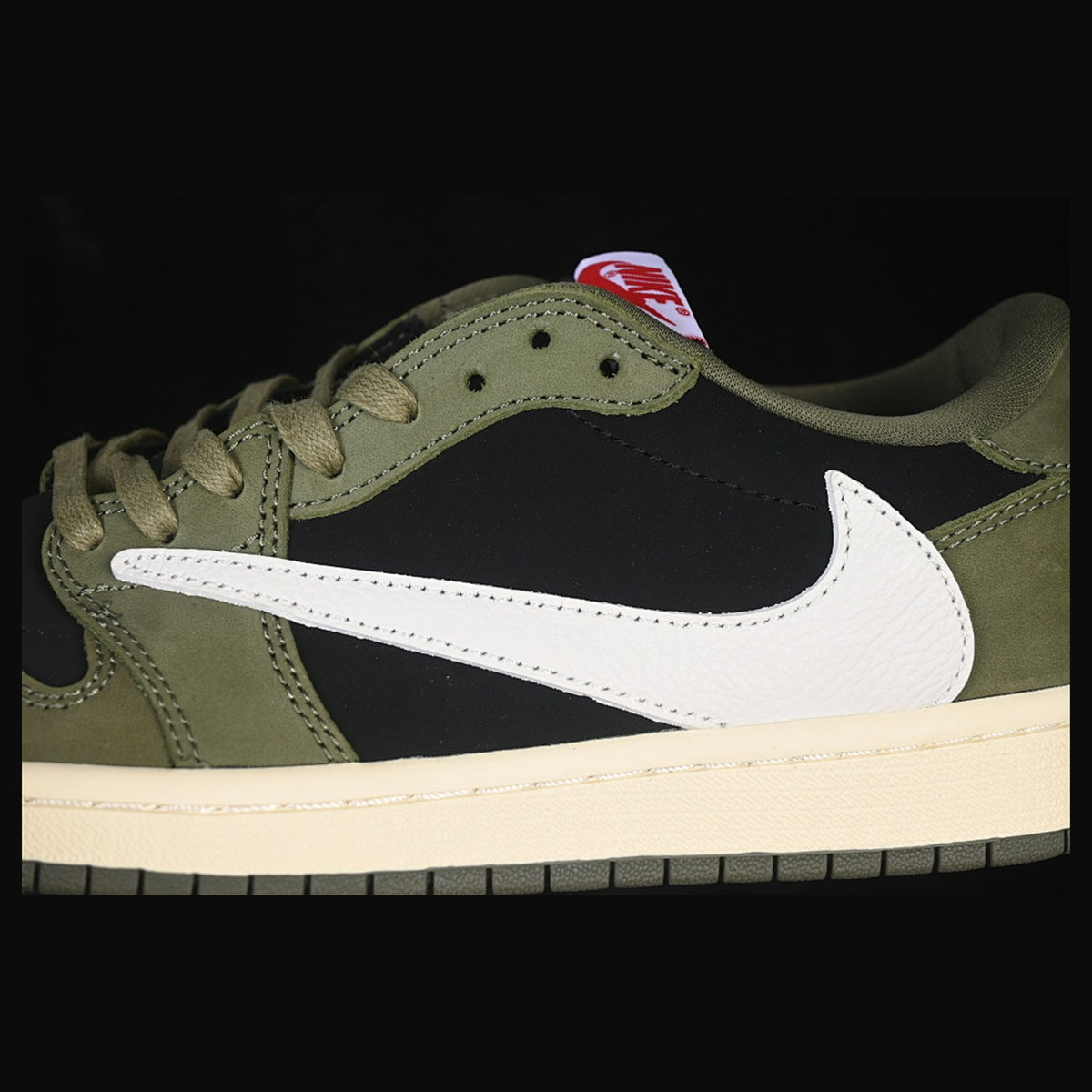 AJ1 Low TS Medium Olive