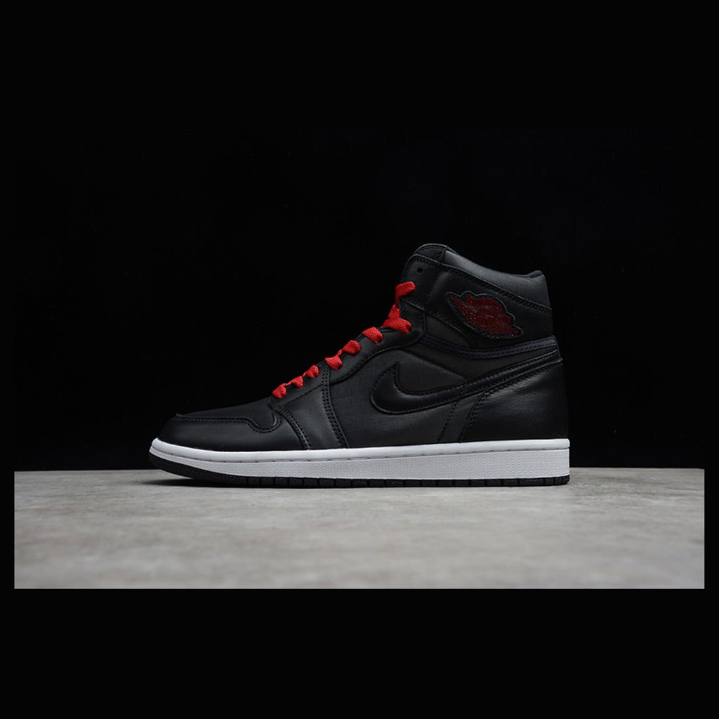 Air Jordan 1 Retro High OG Black Satin Gym Red